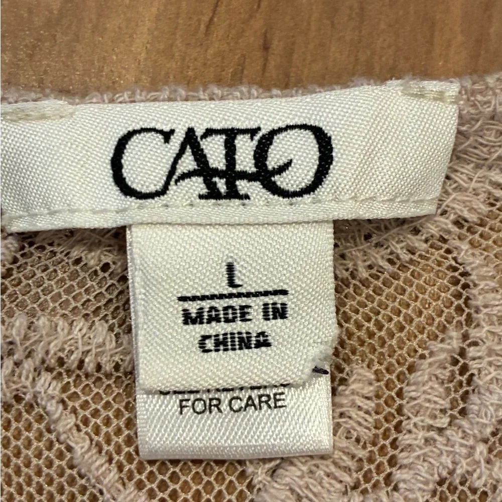 Cato Beige Lace Blouse - Picture 7 of 10